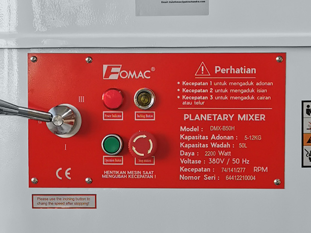 Heavy Duty Planetary Dough Mixer DMX-B50H