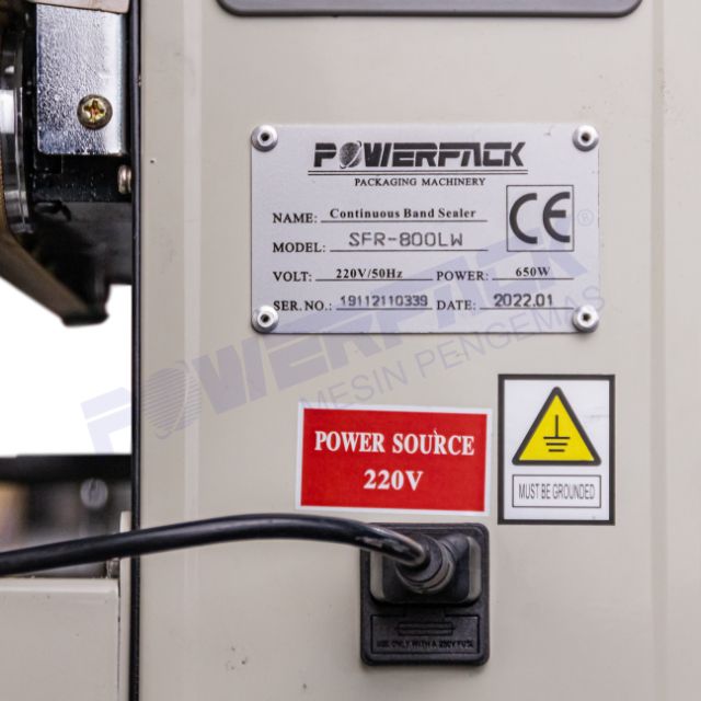 Continuous Band Sealer SFR-800LW/P