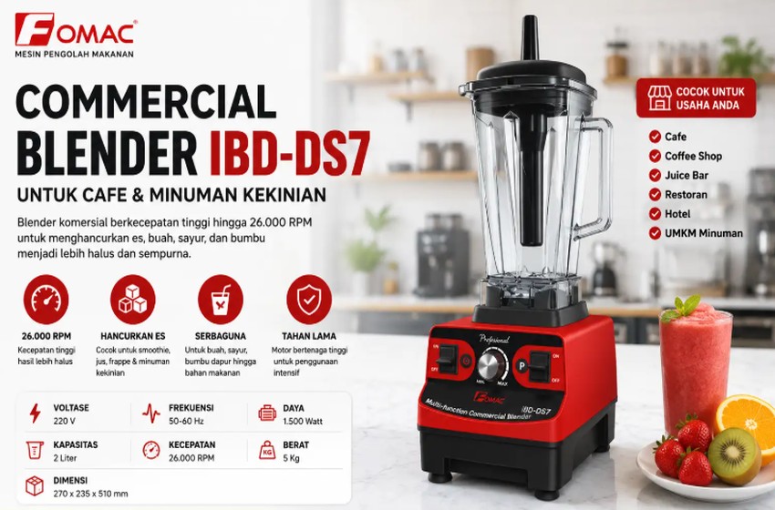 Commercial Blender IBD-DS7 untuk Cafe dan Minuman Kekinian di Surabaya