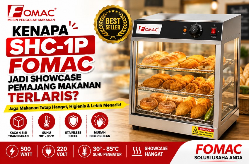 Kenapa SHC-1P FOMAC Jadi Showcase Pemajang Makanan Terlaris